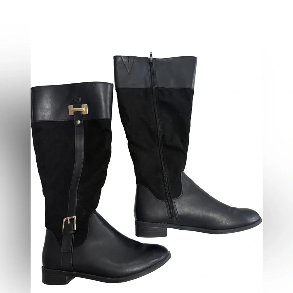 Karen Scott Deliee Black Riding Boots. Size 7M